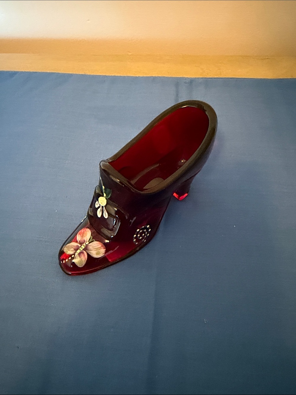 Fenton Red Floral High-Heel Mule
